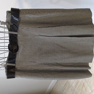 Designer houndstooth skirt